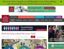 Tablet Screenshot of goodschoolsguide.co.uk